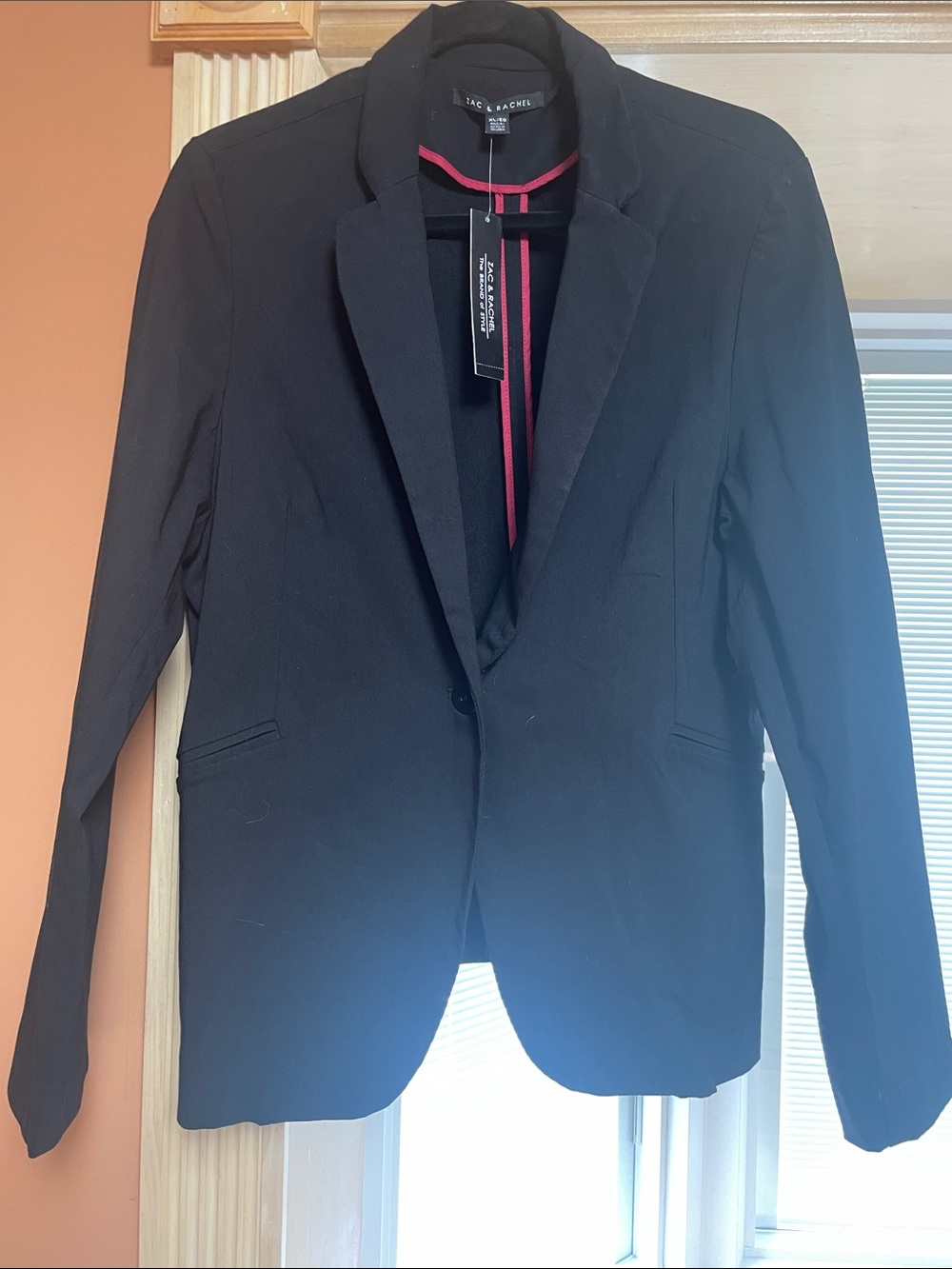 Zac & Rachel Black Tailored Single-Button Blazer